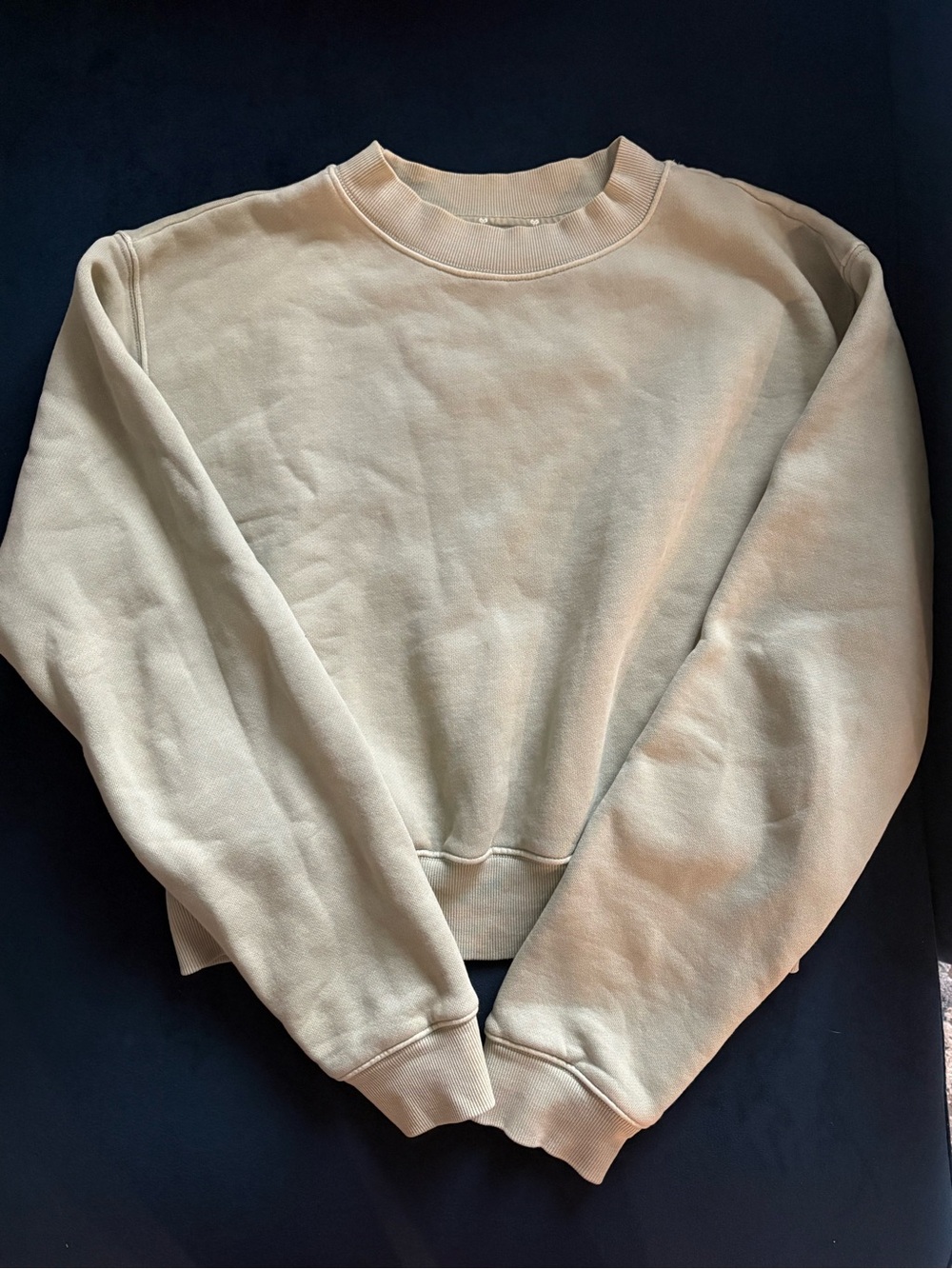 TNA sage Green crew neck cropped sweatshirt small